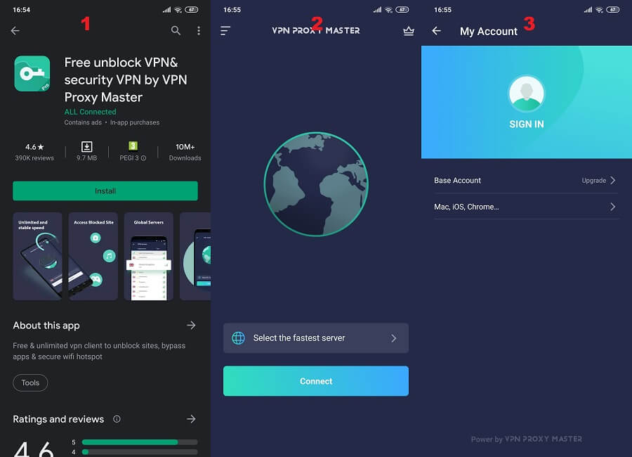 Proxy Master VPN Android 1