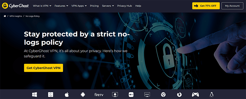 CyberGhost no logs