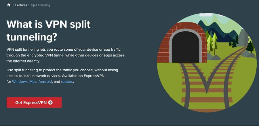 ExpressVPN Split Tunneling