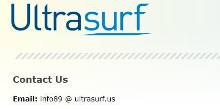 Ultrasurf Contact