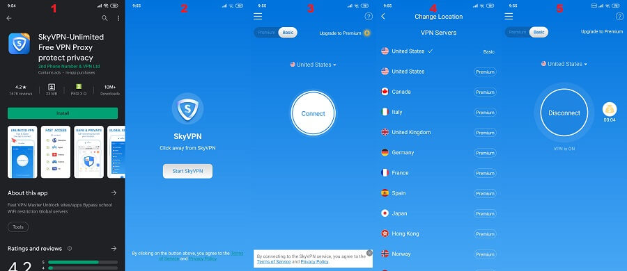 SkyVPN Android