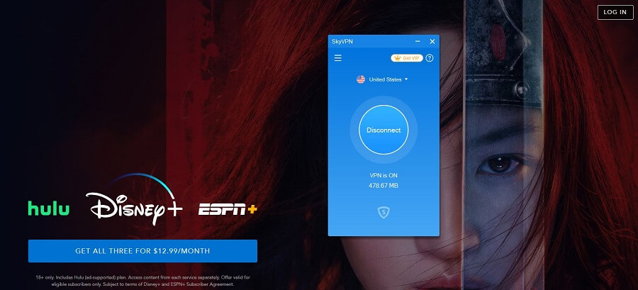 SkyVPN Disney+
