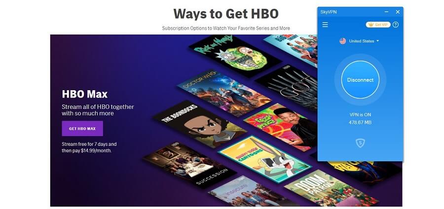 SkyVPN HBO GO