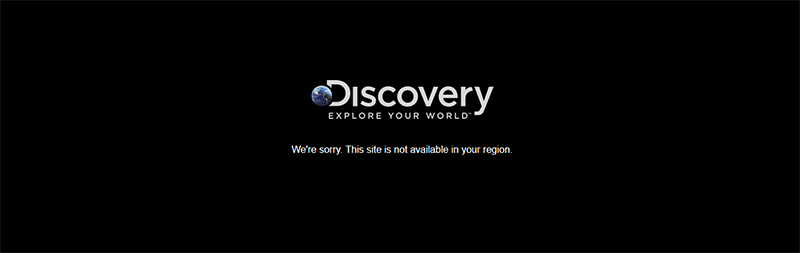 Error message Discovery Channel