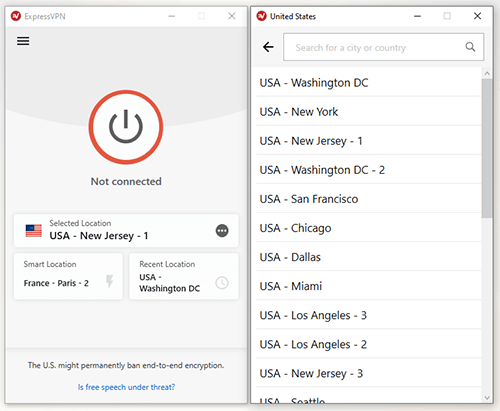 US Servers ExpressVPN